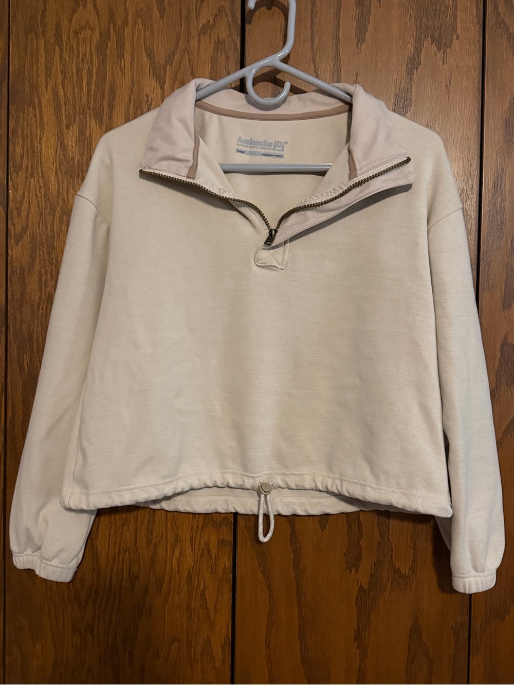 Avalanche Cream Quarter-Zip Drawcord Pullover